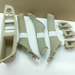LHD Interior Plastic Door Armrest Window Switch Panel Pull Handle 7pcs Set For BMW 5 Series F10 F11 F18 520i 523i 525i 528i 535i
