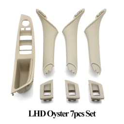 LHD Interior Plastic Door Armrest Window Switch Panel Pull Handle 7pcs Set For BMW 5 Series F10 F11 F18 520i 523i 525i 528i 535i