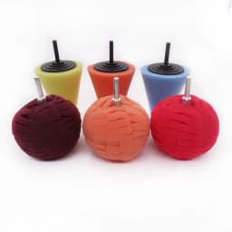 Car Polishing Pad Buffing Foam Sponge Pad Cone Polisher Buffer Pad Automotive Waxing Kit for Car Wheel Hub Headlight Polishing