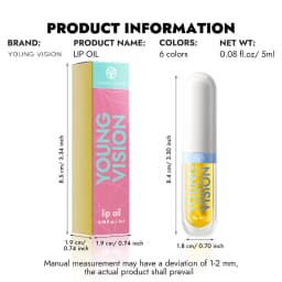 6 Color-Changing Lip Gloss Fruity Scent Moisturizing and Long-Lasting Smooth Hydrating Temperature-Activated Lip tint