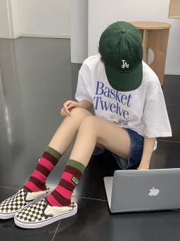 Women's Spring Antumn Cotton Color Long Socks Mid-tube Stockings Cute Rose Red Pile Pile Socks Sweet Style For Girls Gift Kawaii