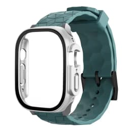 Watch Case+Strap for Apple Watch ULTRA 2 3 49mm 45mm 44mm 41mm 40mm Football Pattern Correa Bracelet iWatch 4/5/6/SE/7/8/9 Cases