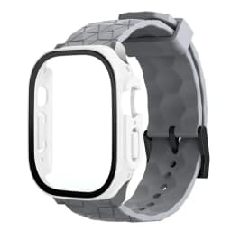 Watch Case+Strap for Apple Watch ULTRA 2 3 49mm 45mm 44mm 41mm 40mm Football Pattern Correa Bracelet iWatch 4/5/6/SE/7/8/9 Cases