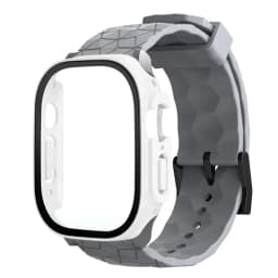 Watch Case+Strap for Apple Watch ULTRA 2 3 49mm 45mm 44mm 41mm 40mm Football Pattern Correa Bracelet iWatch 4/5/6/SE/7/8/9 Cases