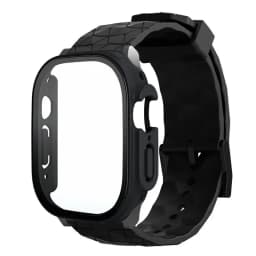 Watch Case+Strap for Apple Watch ULTRA 2 3 49mm 45mm 44mm 41mm 40mm Football Pattern Correa Bracelet iWatch 4/5/6/SE/7/8/9 Cases