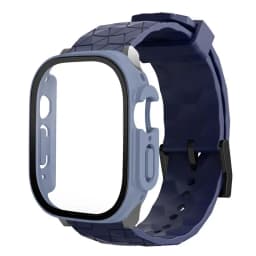 Watch Case+Strap for Apple Watch ULTRA 2 3 49mm 45mm 44mm 41mm 40mm Football Pattern Correa Bracelet iWatch 4/5/6/SE/7/8/9 Cases