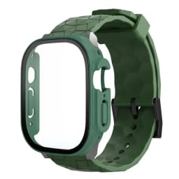 Watch Case+Strap for Apple Watch ULTRA 2 3 49mm 45mm 44mm 41mm 40mm Football Pattern Correa Bracelet iWatch 4/5/6/SE/7/8/9 Cases