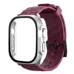Watch Case+Strap for Apple Watch ULTRA 2 3 49mm 45mm 44mm 41mm 40mm Football Pattern Correa Bracelet iWatch 4/5/6/SE/7/8/9 Cases
