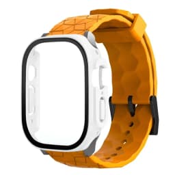 Watch Case+Strap for Apple Watch ULTRA 2 3 49mm 45mm 44mm 41mm 40mm Football Pattern Correa Bracelet iWatch 4/5/6/SE/7/8/9 Cases