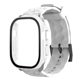 Watch Case+Strap for Apple Watch ULTRA 2 3 49mm 45mm 44mm 41mm 40mm Football Pattern Correa Bracelet iWatch 4/5/6/SE/7/8/9 Cases