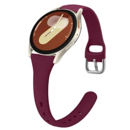 20mm Thin Silicone Band For Samsung Galaxy Watch 7 6 5 4 40mm 44mm/Watch 4 6 Classic/Active 2/5Pro 45mm/Watch 3 41mm Strap
