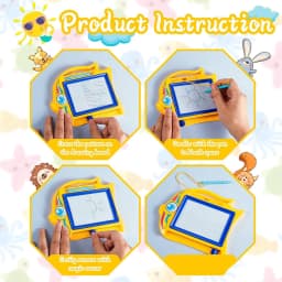 Children's colored magnetic small drawing board for early education, graffiti drawing, writing board, puzzle toy