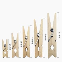 50pcs DIY Mini Wooden Clips Handmade Craft Decorative Photo Clips Clothespin Craft Decoration Pegs Home Office DIY Toy