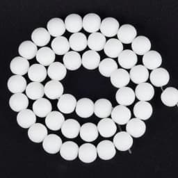 Wholesale Glass Stone Black White Matte Dull Polish Onyx Agates Round Beads For Jewelry Making DIY Bracelet Charms 4-12mm 15”