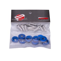 Universal 10pcs Fender Washer JDM Style fit Any 6mm Hole Bumpers Engine Dress Up License Plate Aluminum Washers With Bolts