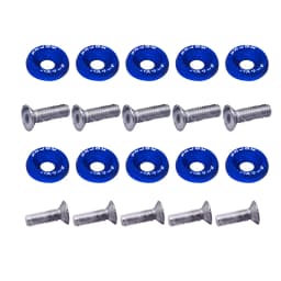 Universal 10pcs Fender Washer JDM Style fit Any 6mm Hole Bumpers Engine Dress Up License Plate Aluminum Washers With Bolts