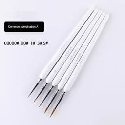 4/5/10pcs Miniature Hook Line Pen Art Painting Brushes Weasel Hair Paint Brush Gouache Watercolor Oil Paint Artists Hand Painted