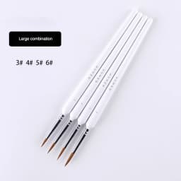 4/5/10pcs Miniature Hook Line Pen Art Painting Brushes Weasel Hair Paint Brush Gouache Watercolor Oil Paint Artists Hand Painted