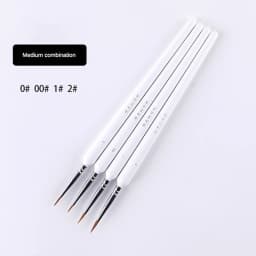 4/5/10pcs Miniature Hook Line Pen Art Painting Brushes Weasel Hair Paint Brush Gouache Watercolor Oil Paint Artists Hand Painted