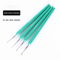4/5/10pcs Miniature Hook Line Pen Art Painting Brushes Weasel Hair Paint Brush Gouache Watercolor Oil Paint Artists Hand Painted