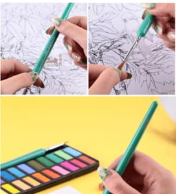 4/5/10pcs Miniature Hook Line Pen Art Painting Brushes Weasel Hair Paint Brush Gouache Watercolor Oil Paint Artists Hand Painted