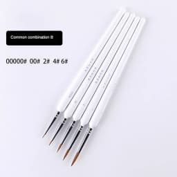 4/5/10pcs Miniature Hook Line Pen Art Painting Brushes Weasel Hair Paint Brush Gouache Watercolor Oil Paint Artists Hand Painted