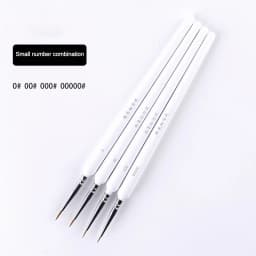 4/5/10pcs Miniature Hook Line Pen Art Painting Brushes Weasel Hair Paint Brush Gouache Watercolor Oil Paint Artists Hand Painted