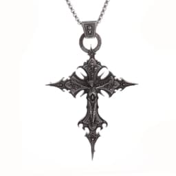 Punk Gold Color Ahura Mazda Fire of Light and Truth Zoroastrianism Amulet Necklaces for Men