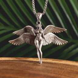 Punk Gold Color Ahura Mazda Fire of Light and Truth Zoroastrianism Amulet Necklaces for Men