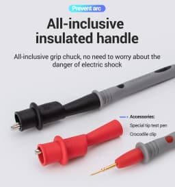 Universal 20A 1000V Silicone Digital Multimeter Probe Test Leads Pin For Vichy For FLUKENeedle Tip Multi Meter Tester