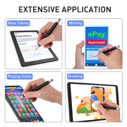 Universal Fiber Stylus 2 in 1 Disc Stylus Pen Mesh Fiber Tip Series Precision Touch Screen Pens for All Capacitive Touch Screens