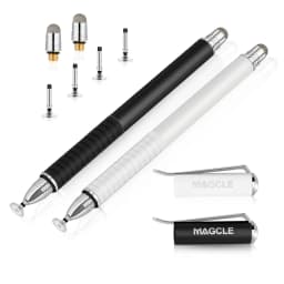Universal Fiber Stylus 2 in 1 Disc Stylus Pen Mesh Fiber Tip Series Precision Touch Screen Pens for All Capacitive Touch Screens