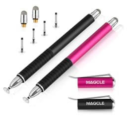 Universal Fiber Stylus 2 in 1 Disc Stylus Pen Mesh Fiber Tip Series Precision Touch Screen Pens for All Capacitive Touch Screens