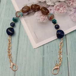 1Pcs New Colorful Acrylic Handbag Strap Handle Bead Replaceable Resin Stone Wristlet Purse Bag Belt DIY Bag Parts Accessories