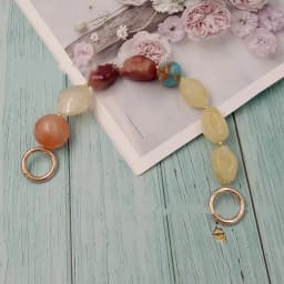 1Pcs New Colorful Acrylic Handbag Strap Handle Bead Replaceable Resin Stone Wristlet Purse Bag Belt DIY Bag Parts Accessories