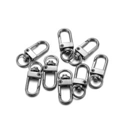 10Pcs Alloy Snap Lobster Clasp Hooks Keychain Findings for DIY Key Chain Necklace Bracelet Accessories Supplies Wholesale