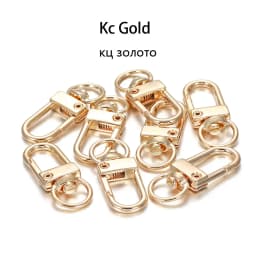 10Pcs Alloy Snap Lobster Clasp Hooks Keychain Findings for DIY Key Chain Necklace Bracelet Accessories Supplies Wholesale
