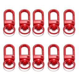 10Pcs Alloy Snap Lobster Clasp Hooks Keychain Findings for DIY Key Chain Necklace Bracelet Accessories Supplies Wholesale