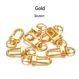 10Pcs Alloy Snap Lobster Clasp Hooks Keychain Findings for DIY Key Chain Necklace Bracelet Accessories Supplies Wholesale