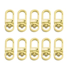 10Pcs Alloy Snap Lobster Clasp Hooks Keychain Findings for DIY Key Chain Necklace Bracelet Accessories Supplies Wholesale
