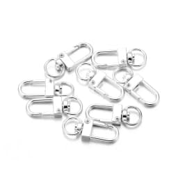 10Pcs Alloy Snap Lobster Clasp Hooks Keychain Findings for DIY Key Chain Necklace Bracelet Accessories Supplies Wholesale