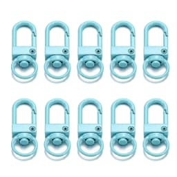 10Pcs Alloy Snap Lobster Clasp Hooks Keychain Findings for DIY Key Chain Necklace Bracelet Accessories Supplies Wholesale