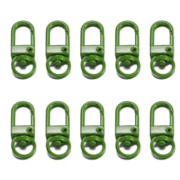 10Pcs Alloy Snap Lobster Clasp Hooks Keychain Findings for DIY Key Chain Necklace Bracelet Accessories Supplies Wholesale