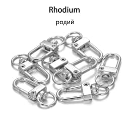 10Pcs Alloy Snap Lobster Clasp Hooks Keychain Findings for DIY Key Chain Necklace Bracelet Accessories Supplies Wholesale