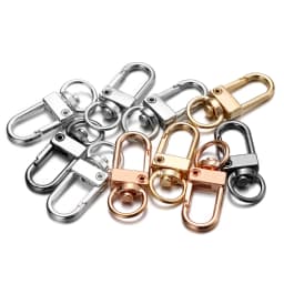 10Pcs Alloy Snap Lobster Clasp Hooks Keychain Findings for DIY Key Chain Necklace Bracelet Accessories Supplies Wholesale