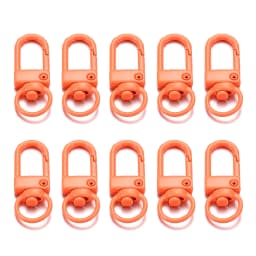 10Pcs Alloy Snap Lobster Clasp Hooks Keychain Findings for DIY Key Chain Necklace Bracelet Accessories Supplies Wholesale