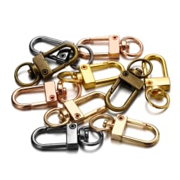 10Pcs Alloy Snap Lobster Clasp Hooks Keychain Findings for DIY Key Chain Necklace Bracelet Accessories Supplies Wholesale