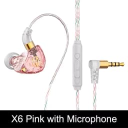 X6 3.5mm Wired Earphone Bass HiFi Headphones Stereo Girl Gift Music Earphones Musician Headset Gamer Earbuds for Huawei