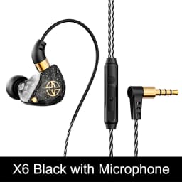 X6 3.5mm Wired Earphone Bass HiFi Headphones Stereo Girl Gift Music Earphones Musician Headset Gamer Earbuds for Huawei