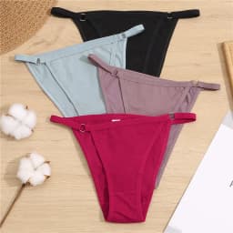 New Women's Cotton Briefs Sexy Low Waist Underwear M-2XL Female Underpant Soft Woman Sexy Panty Plus Size Lingerie